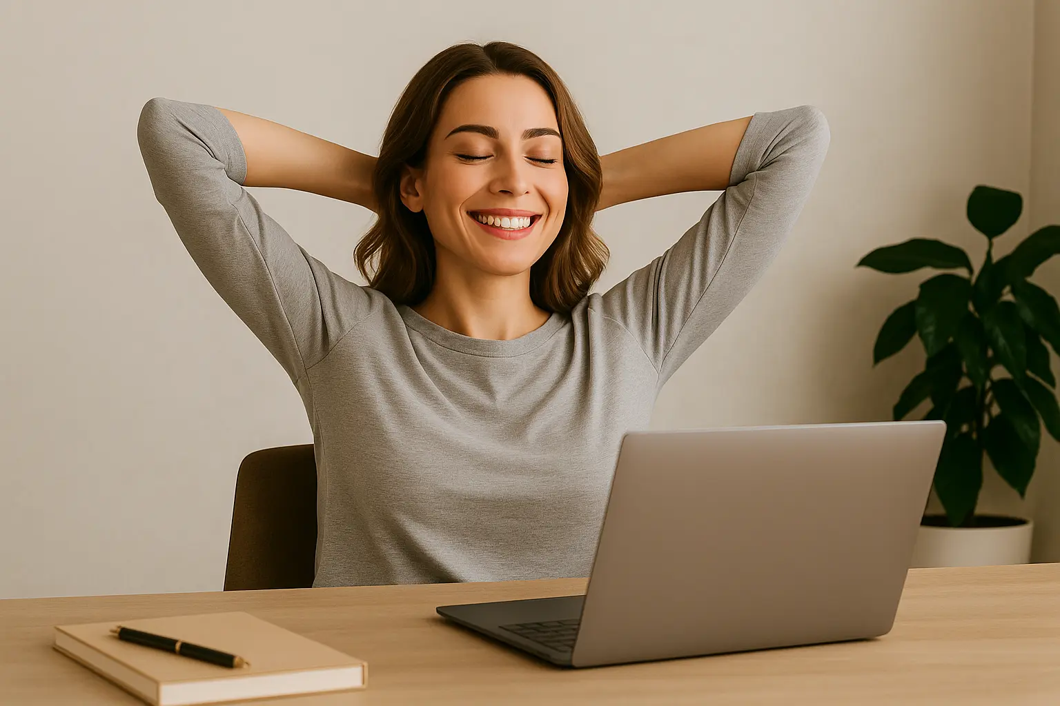 Entspannte Person - Zeit und Aufwand durch Synlox gespart